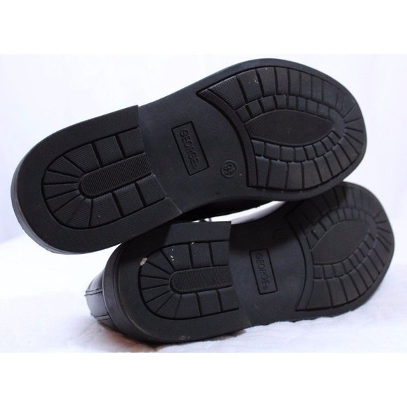 George Size 9.5 M Men's Black Lace Dress Oxford Shoes - Picture 7 of 7